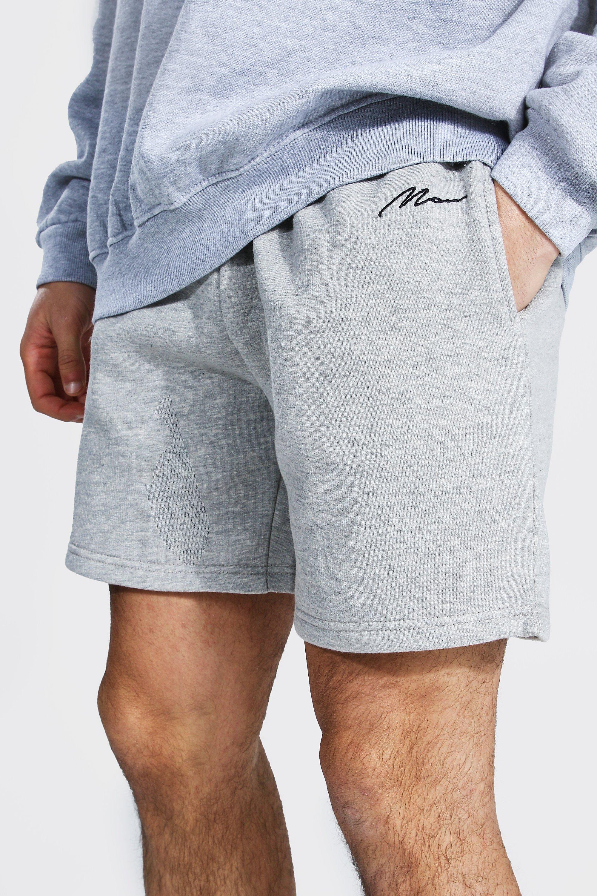 Man Signature Short Length Loose Shorts | boohoo Man Signature Short Length Loose Shorts | boohoo